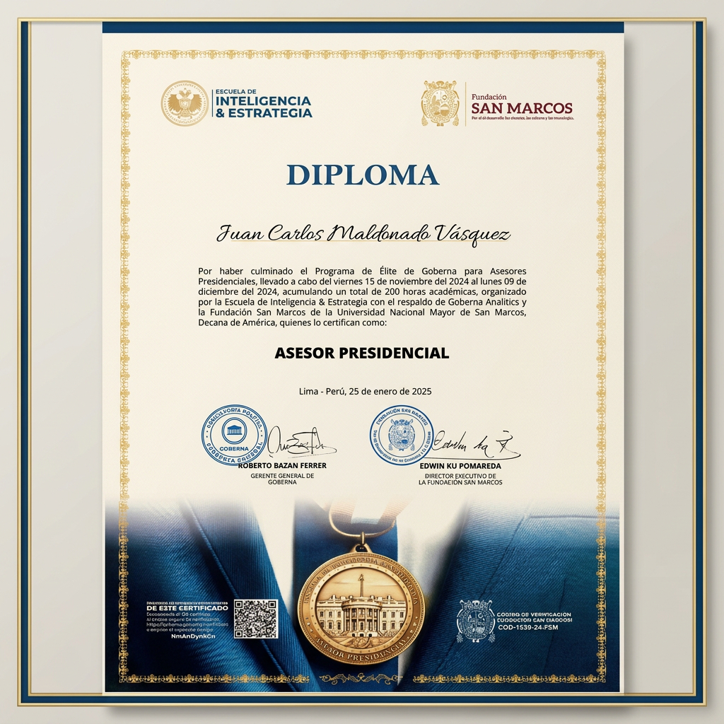 Certificación Asesor Presidencial - Goberna