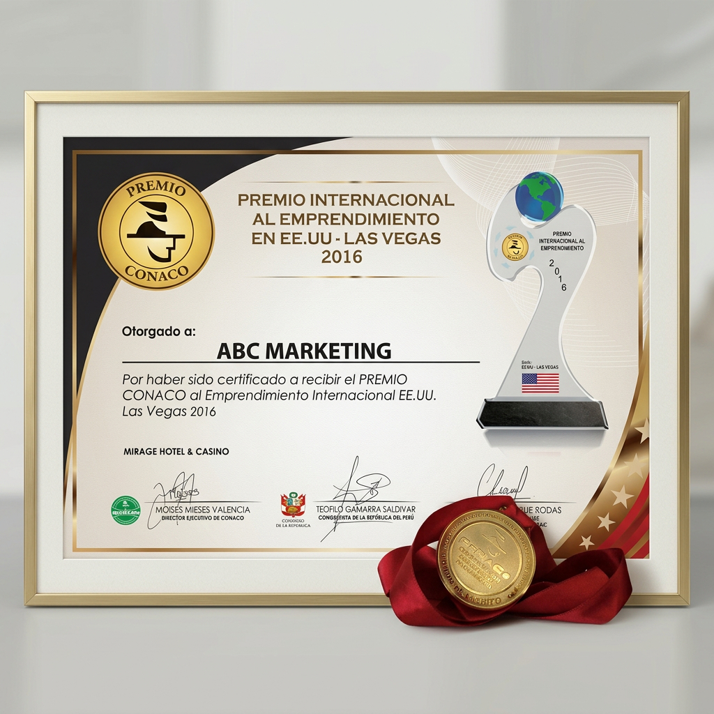 Premio Internacional al Emprendimiento – Las Vegas 2016