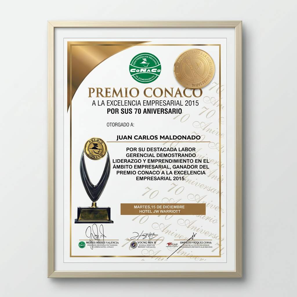 Premio CONACO a la Excelencia Empresarial 2015