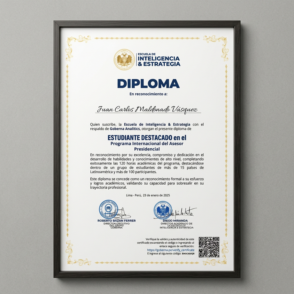 Reconocimiento como Estudiante Destacado